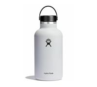 Hydro Flask - Bouteille d'eau 1893 ml (64 oz) - Bouteille en acier inoxydable à isolation sous vide avec bouchon Flex étanche et revêtement en poudre - Goulot large - White