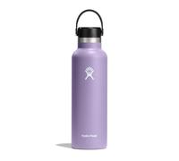 Hydro Flask - Bouteille d'eau 621 ml (21 oz) - Bouteille en acier inoxydable à isolation sous vide avec bouchon paille - Goulot standard - Moonshadow