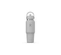 Hydro Flask - Travel Bottle 946 ml (32 OZ) - Bouteille en acier inoxydable isolée avec isolation sous vide TempShield et bouchon Flex paille étanche - Birch