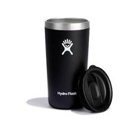 Hydro Flask Gobelet Isotherme 354 ml (12 oz) Double paroi inox Couvercle anti-éclaboussures Noir