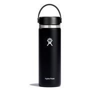 Hydro Flask - Gourde Isotherme 591 ml (20 oz) - Bouteille Inox à Isolation Sous Vide - Bouchon Antifuite et Revêtement par Poudre - Ouverture Large - Black