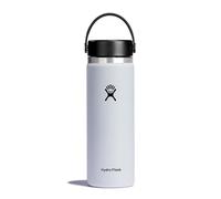 HYDRO FLASK - Gourde Isotherme 591 ml (20 oz) - Bouteille Inox à Isolation Sous Vide - Bouchon Antifuite et Revêtement par Poudre - Ouverture Large - White