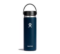 HYDRO FLASK - Gourde Isotherme 591 ml (20 oz) - Bouteille Inox à Isolation Sous Vide - Bouchon Antifuite et Revêtement par Poudre - Ouverture Large - Indigo