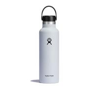 Bidon Hydro Flask 21 oz Standard Mouth avec couvercle Standard Flex Cap blanc
