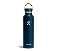 HYDRO FLASK - Gourde Isotherme 709 ml (24 oz) - Bouteille Inox à Isolation Sous Vide - Bouchon Antifuite et Revêtement par Poudre - Ouverture Standard - Indigo