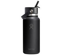 Hydro flask - Gourde isotherme 94 cl - 32 Oz Wide Flex Straw Cap Black en Bois - Noir Noir