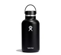 HYDRO FLASK - Gourde Isotherme de 1893 ml (64 oz) avec Bouchon Flex Cap - Bouteille Inox Réutilisable - Bouchon Antifuite - Boissons Chaudes et Froides - Ouverture Large - Sans Bisphénol A - Noir