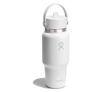 Hydro Flask Hydration Travel Bottle Flex Straw Cap Gourde 710 ml blanc