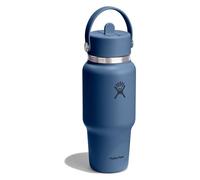 Hydro Flask Hydration Travel Bottle Flex Straw Cap Gourde 710 ml bleu