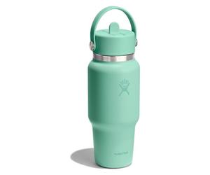 Hydro Flask Hydration Travel Bottle Flex Straw Cap Gourde 710 ml vert