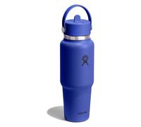 Hydro Flask Hydration Travel Bottle Flex Straw Cap Gourde 945 ml bleu