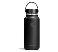 Hydro Flask – Gourde isotherme Wide Flex Cap 946 ml (32 oz) acier inoxydable, étanche, noir