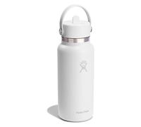 Hydro Flask – Gourde Wide Flex Straw Cap – 946 ml isotherme 24 h, paille étanche – Blanc