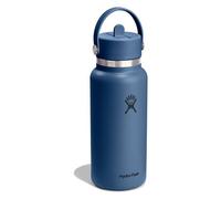 Hydro Flask - Gourde Wide Flex Straw Cap 946 ml - Acier inoxydable, paille étanche - Harbor Blue