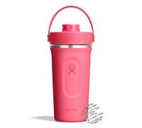 Hydro Flask - Insulated Stainless Steel Shaker Bottle 710 ml (24 oz) - Bec à bascule étanche - Pour shakes protéinés & compléments - Bille fouet - Garde les boissons froides pendant 24h -Popstar Pink