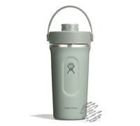 Hydro Flask - Insulated Stainless Steel Shaker Bottle 710 ml (24 oz) - Bec à bascule étanche - Pour shakes protéinés & compléments - Bille fouet - Garde les boissons froides pendant 24 h - Agave