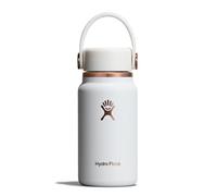 Hydro Flask - Micro Hydro 200 ml (6.7 oz) - Mini-flasque étanche et isolée avec sangle à clip - Garde chaud ou froid jusqu’à 7 h - Compacte & durable - Chalk White