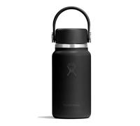 Hydro Flask - Micro Hydro 200 ml (6.7 oz) - Mini-flasque étanche et isolée avec sangle à clip - Garde chaud ou froid jusqu’à 7 h - Compacte & durable - Black