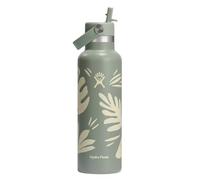 Hydro Flask S21CFS377P Bouteille d'eau isotherme avec bouchon à paille flexible standard, 621 ml, Botanical Bliss Agave