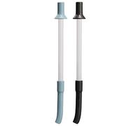 Hydro Flask - Shaker Cap Straw 2-Pack Accessory - black and shale gray
