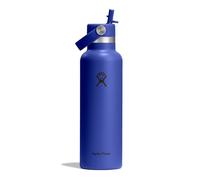 Hydro Flask - Standard Flex Straw Cap 621 ml (21 oz) Bouteille - Acier inoxydable, étanche, compatible porte-gobelets - Isolation 24 h froid - Capri Blue