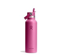 Hydro Flask - Standard Mouth Gourde Isotherme 621 ml (21 oz) avec Bouchon Antifuite et Paille Intégrée - Bouteille Inox à Isolation sous vide - Reef
