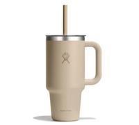 Hydro Flask - Gobelet isotherme Travel Tumbler - 946 ml - couvercle transparent - beige