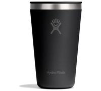 Hydro Flask Gobelet All Around 473 ml – inox isolé, froid 24h, chaud 12h, anti-éclaboussures, Noir