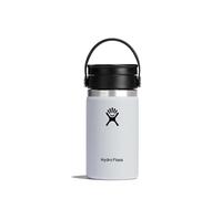 HYDRO FLASK - Thermos Isotherme de Voyage 354 ml (12 oz) - Café - Acier Inoxydable - Isolation à double paroi - Bouchon pour Siroter Antifuite - Ouverture Large - Blanc