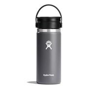 HYDRO FLASK - Thermos Isotherme de Voyage 473 ml (16 oz) - Café - Acier Inoxydable - Isolation à double paroi - Bouchon pour Siroter Antifuite - Sans BPA - Ouverture Large - Stone
