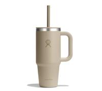 HYDRO FLASK - Travel Tumbler 709 ml (24 oz) with Closable Press-In Straw Lid - Étanche, Isotherme, Compatible Porte-Gobelets - Garde Boissons Froides 24 h & Chaudes 12 h - Oat