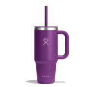 Hydro Flask - Travel Tumbler 709 ml (24 oz) with Closable Press-In Straw Lid - Étanche, Isotherme, Compatible Porte-Gobelets - Garde Boissons Froides 24 h & Chaudes 12 h - Beachplum
