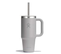 Hydro Flask - Travel Tumbler 709ml (24oz) avec couvercle à paille pressé refermable - Acier inoxydable - Isolation sous vide à double paroi - Couvercle résistant aux éclaboussures - Birch