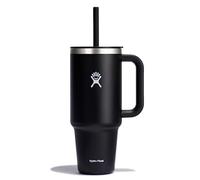 Hydro Flask - Travel Tumbler - Gobelet de voyage 1180ml (40 oz) avec couvercle à paille pressé refermable - Acier inoxydable - Couvercle résistant aux éclaboussures - Black