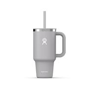 HYDRO FLASK - Travel Tumbler - Gobelet de voyage 946 ml (32 oz) avec couvercle à paille pressé refermable - Acier inoxydable - Isolation sous vide à double paroi - Couvercle résistant aux éclaboussures - Birch