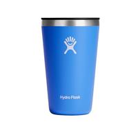 HYDRO FLASK - Tumbler - Gobelet d'Extérieur 473ml (16 oz) avec Couvercle Anti-Éclaboussures - Tumbler - Gobelet Isotherme en Acier Inoxydable à Double Paroi - Pour Boissons Chaudes ou Froides - Cascade