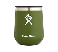 Hydro Flask Verre à vin isotherme en acier inoxydable de 300 ml, couvercle à presser, vert olive