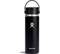 Hydro Flask - Wide Flex Sip Lid Coffee 591 ml (20 oz) | Acier Inoxydable - Isolation à double paroi - Bouchon pour Siroter Antifuite - Black