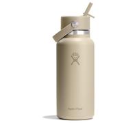 Hydro Flask Bouteille d'eau isotherme en acier inoxydable - Couvercle de paille flexible à large goulot, anti-déversement, étanche et rechargeable - 946 ml - Avoine tonale