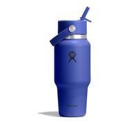 Hydro Flask Gourde isotherme Wide Flex Straw Travel 710 ml Bouchon Flex avec paille Capri Blue