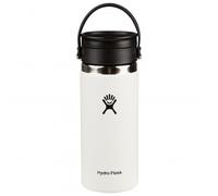 HYDRO FLASK - Thermos Isotherme de Voyage 354 ml (12 oz) - Café - Acier Inoxydable - Isolation à double paroi - Bouchon pour Siroter Antifuite - Ouverture Large - Blanc
