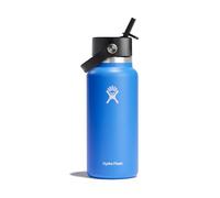 HYDRO FLASK - Wide Mouth - Gourde Isotherme 946 ml (32 oz) avec Bouchon Antifuite et Paille Intégrée - Bouteille Inox à Isolation sous vide - Ouverture Standard - Cascade