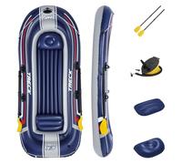 Bestway - Bateau gonflable Hydro-Force Treck pour 3 personnes, unisexe, taille unique, bleu - BW61110-21