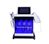Hydro Peeling Aqua Dermabrasion Facial SPA RF Bio Lifting Équipement de rajeunissement de la peau avec masque LED PDT, machine de nettoyage de soins de la peau