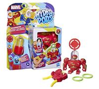 Hydro Pods Aqua-Armure Marvel Hulkbuster, Jouet de Combat d'armure Robot Iron Man