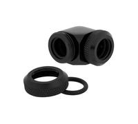Hydro X Series XF Hardline 90° 12mm OD - Raccord coudé pour système de refroidissement liquide - noir (pack de 2)