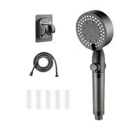 HydroBoost High Pressure 5-Mode Filtered Shower Head with Handheld, Built-in Power Wash, Tool-Free Install with 5 Extra Filters