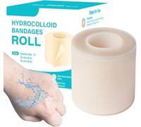 Hydrocolloid Roll, 5 cm x 300cm Hydrocolloïdes Pansements Imperméables, Ampoule Respirante Découpable, Souple, Imperméable，Soins des Plaies