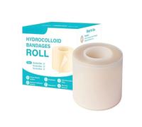 Hydrocolloid Roll, 5cm Rouleau Hydrocolloïde De Qualité Médicale, À Découper, pour Pimple Patch, Coupures, Peau Sensible, Pansement Hydratant pour Doigts, Talons, Visage