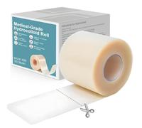 Hydrocolloid Roll 5cm x 3M, Rayyl Pansement Hydrocolloïde Adhésif Transparent et Respirant, Format Familial Rouleau Hydrocolloïde pour Protection des Plaies au Quotidien, Taille Personnalisable